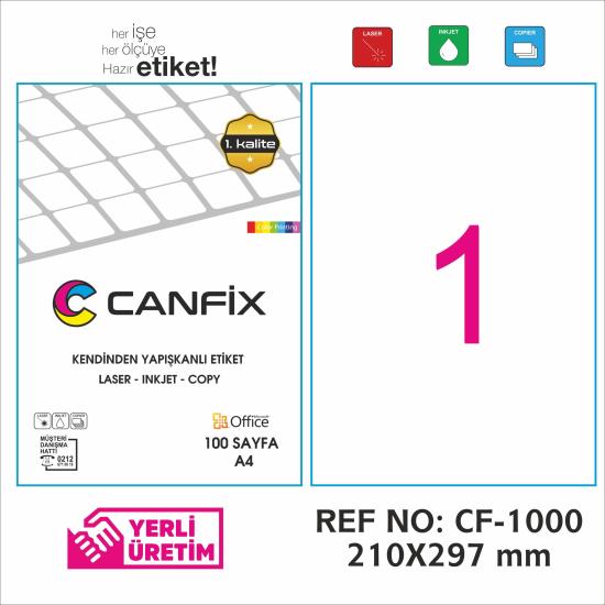 210*297 mm LASER ETİKET